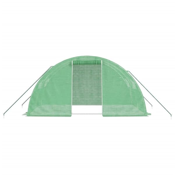 Drivhuse - Living drivhus med stålstel 8 m² 4x2x2 m grøn