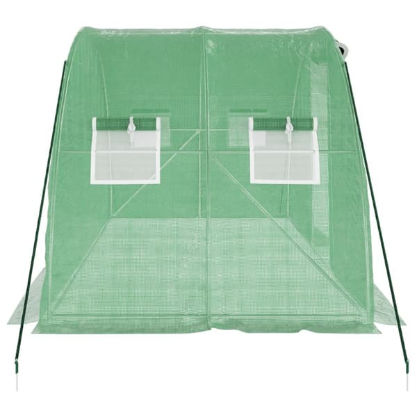 Drivhuse - Living drivhus med stålstel 8 m² 4x2x2 m grøn