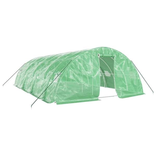 Växthus - Living Växthus med stålram grön 40 m² 8x5x2,3 m