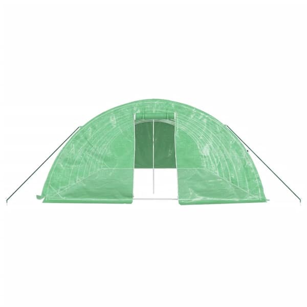 Växthus - Living Växthus med stålram grön 40 m² 8x5x2,3 m