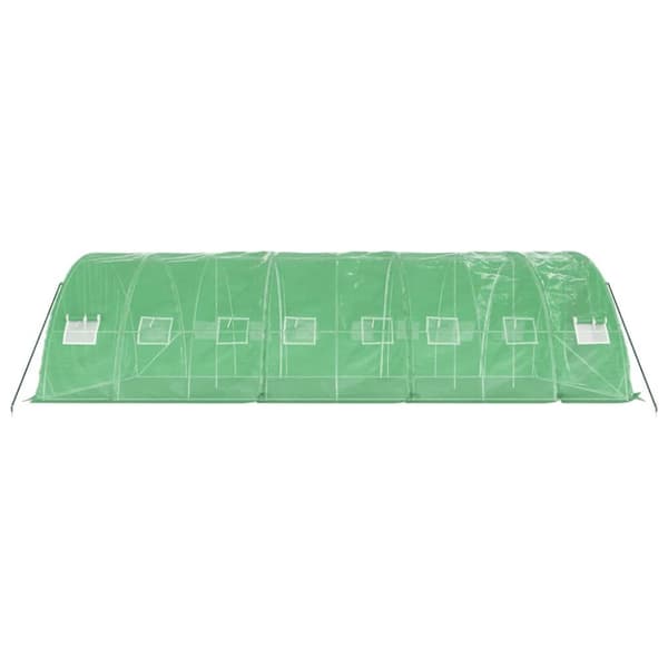 Växthus - Living Växthus med stålram grön 40 m² 8x5x2,3 m