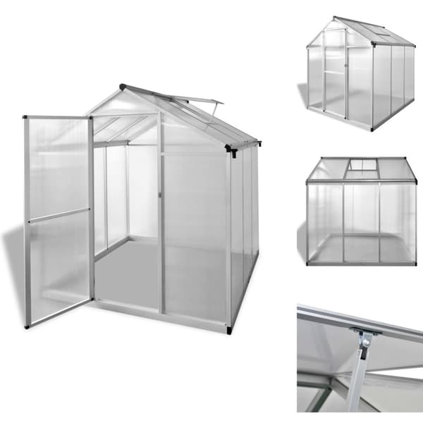 Drivhuse - Living drivhus 3,46 m² forstærket aluminium