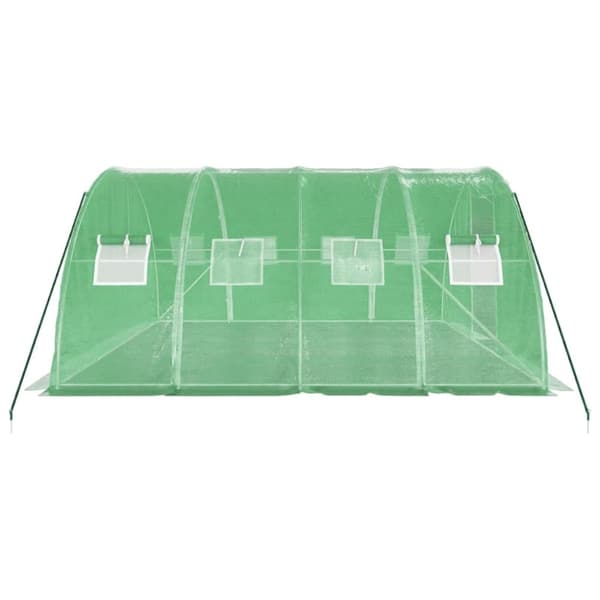 Drivhuse - Living drivhus med stålstel 16 m² 4x4x2 m grøn