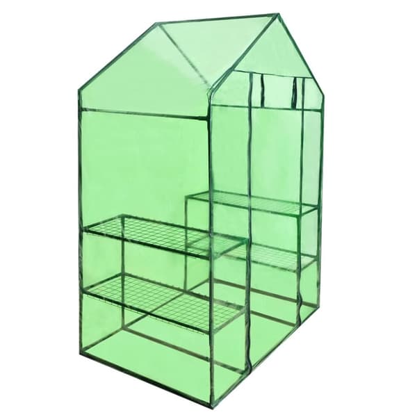 Walk-in-drivhus med 4 hylder - Drivhus - Drivhuse - Home & Living