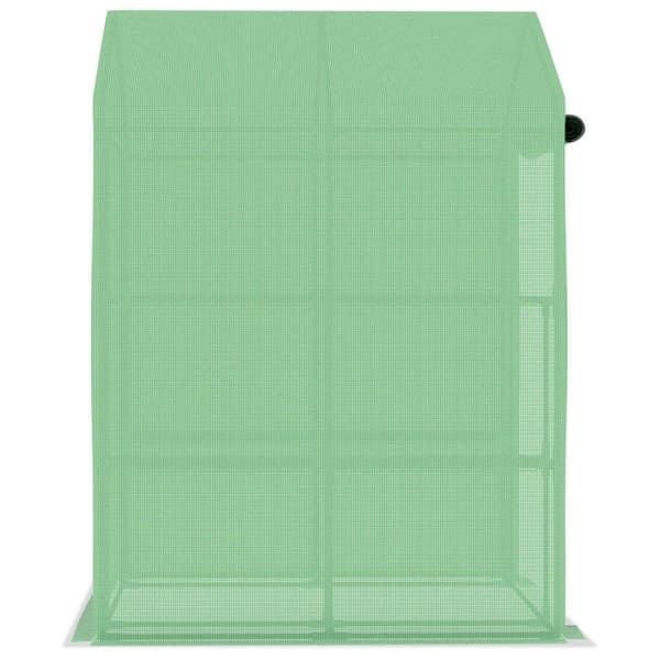 Drivhus med hylder 143x143x195 cm stål - Drivhus - Drivhuse - Home & Living