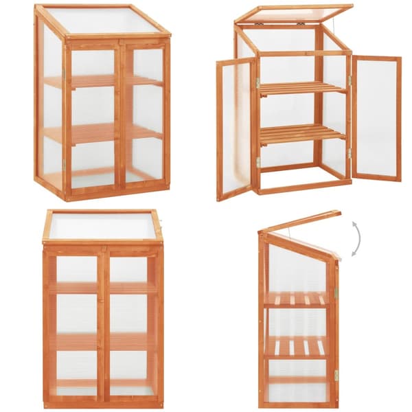 Drivhus 60x45x100 cm fyrretræ - Drivhus - Drivhuse - Home & Living