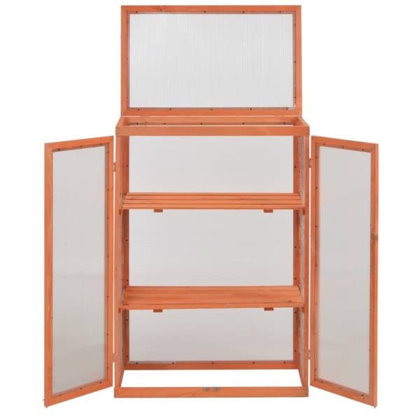 Växthus trä 75x47x109 cm - Växthus - Drivhus - Home & Living