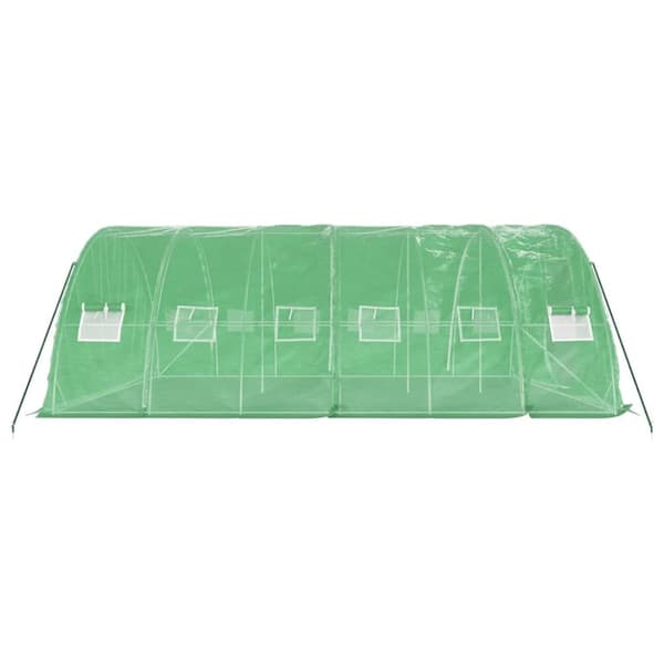 Växthus med stålram grön 30 m² 6x5x2,3 m - Växthus - Odlingshus - Home & Living