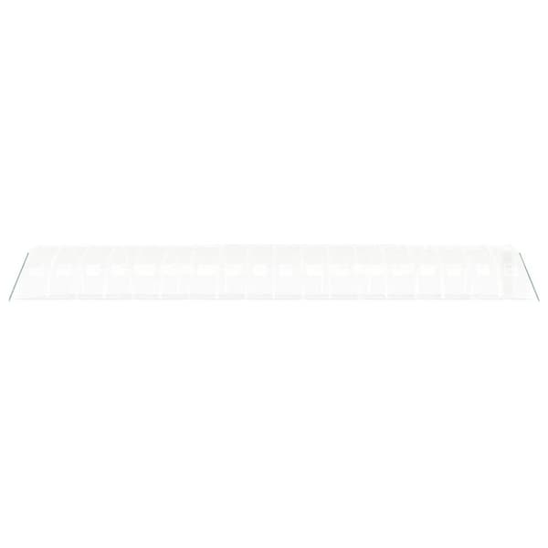 drivhus med stålstel 72 m² 18x4x2 m hvid