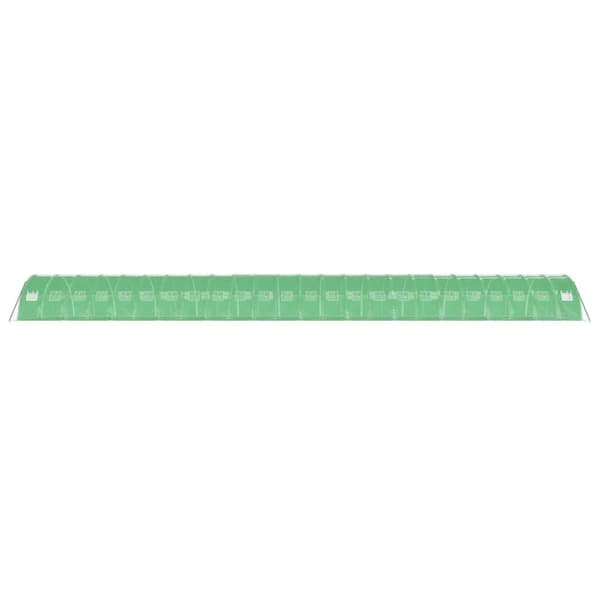 Växthus med stålram grön 96 m² 24x4x2 m