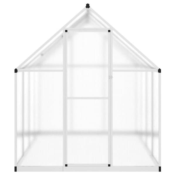 vidaXL Växthus med ram silver 224x169x195 cm aluminium