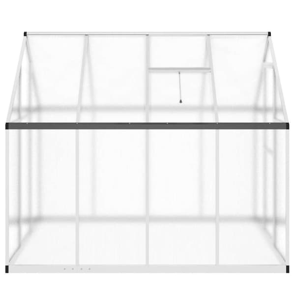 vidaXL Växthus med ram silver 224x169x195 cm aluminium