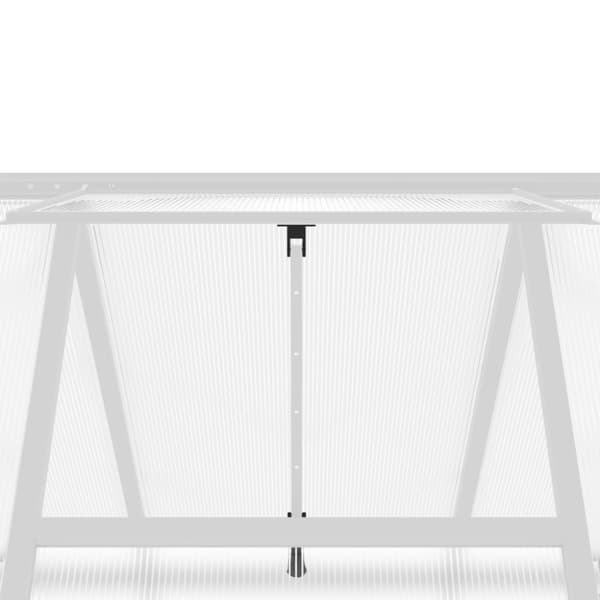 vidaXL Växthus med ram silver 224x169x195 cm aluminium