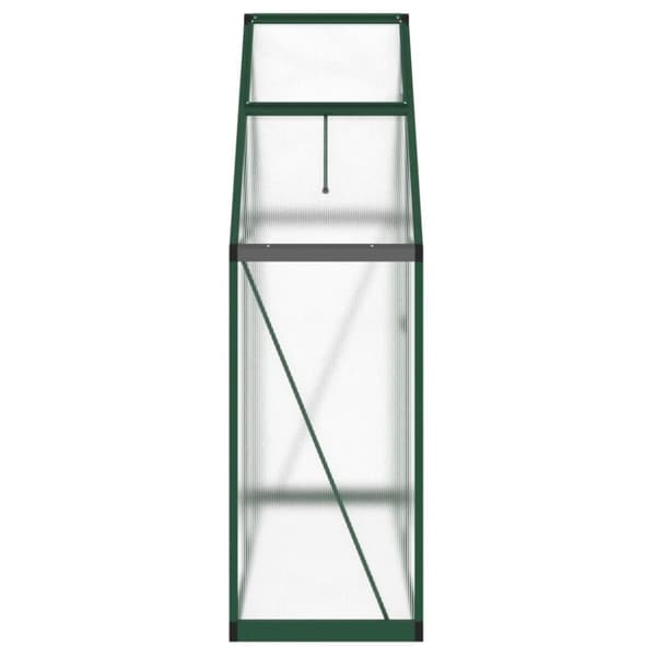 vidaXL Växthus med ram grön 169x58x195 cm aluminium