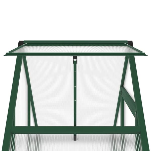 vidaXL Växthus med ram grön 169x58x195 cm aluminium