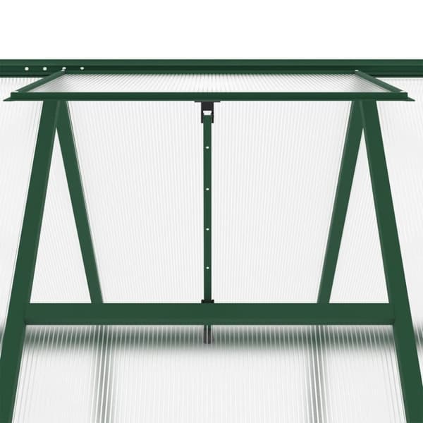 vidaXL Växthus med ram grön 169x169x195 cm aluminium