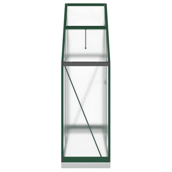 vidaXL Växthus med ram grön 169x58x202 cm aluminium