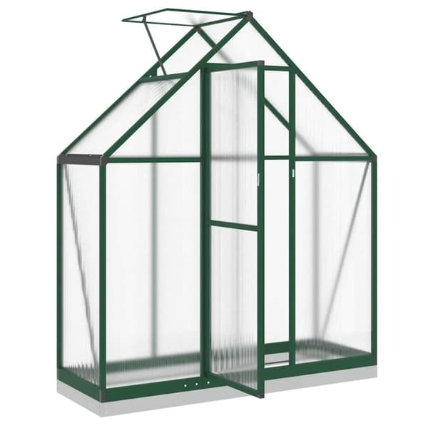 vidaXL Växthus med ram grön 169x58x202 cm aluminium