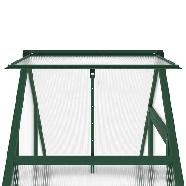 vidaXL Växthus med ram grön 169x58x202 cm aluminium