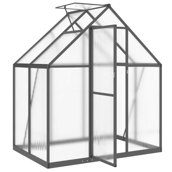 vidaXL Växthus med ram antracit 169x114x195 cm aluminium