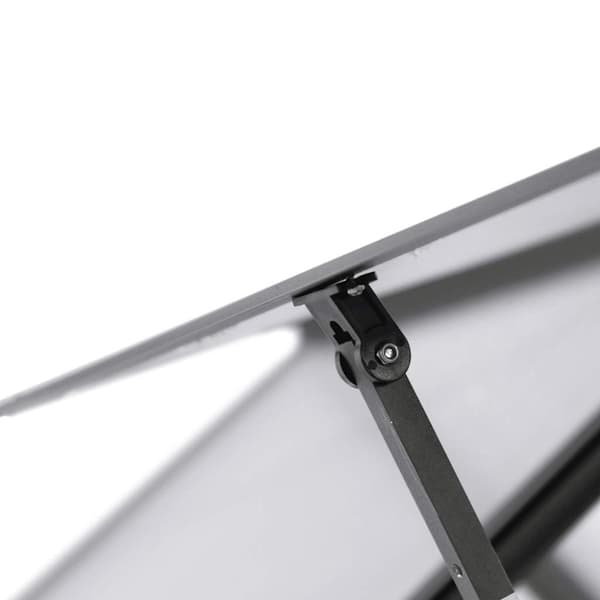 vidaXL drivhus med fundamentramme 169x169x195 cm aluminium antracitgrå