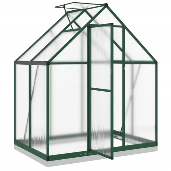 vidaXL Växthus med ram grön 169x114x202 cm aluminium
