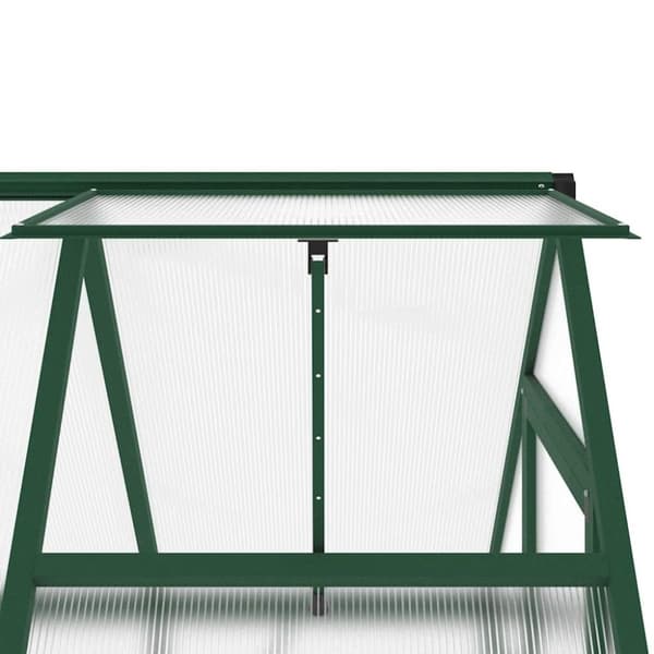 vidaXL Växthus med ram grön 169x114x202 cm aluminium