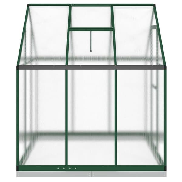 vidaXL Växthus med ram grön 169x169x202 cm aluminium