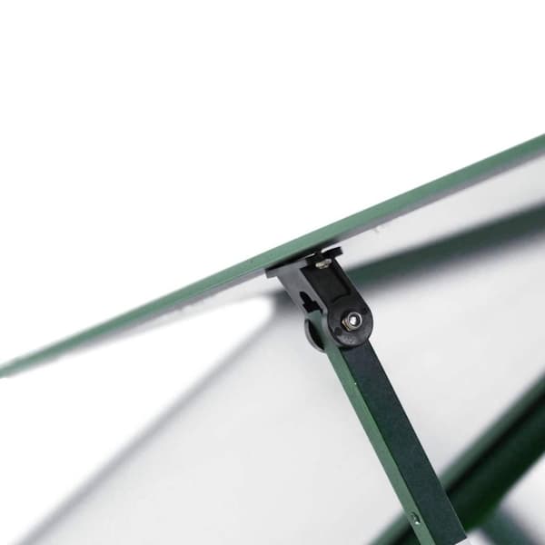 vidaXL drivhus med fundamentramme 169x169x202 cm aluminium grøn