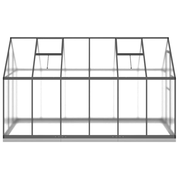 vidaXL Växthus med ram antracit 334x169x202 cm aluminium
