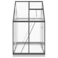 Miniatyrbillede 4 af 10: vidaXL drivhus med fundamentramme 169x114x202 cm aluminium antracitgrå