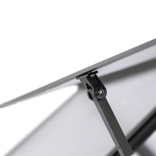 vidaXL drivhus med fundamentramme 169x114x202 cm aluminium antracitgrå