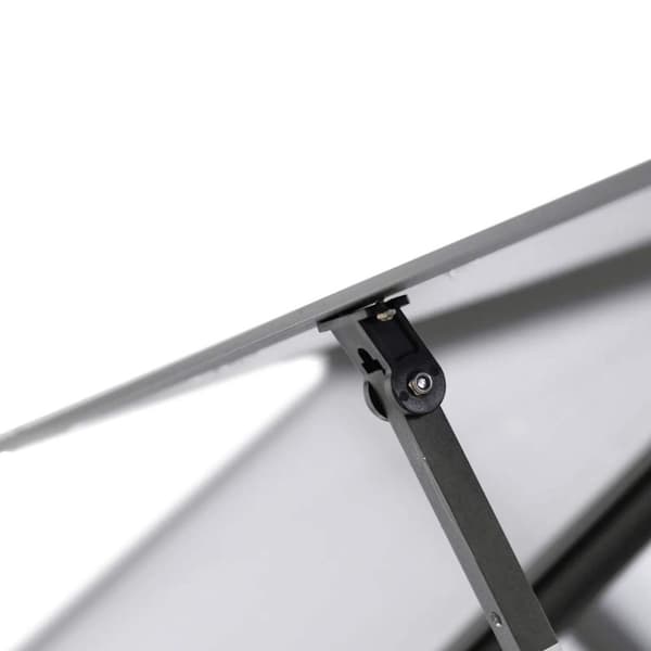 vidaXL drivhus med fundamentramme 169x169x202 cm aluminium antracitgrå