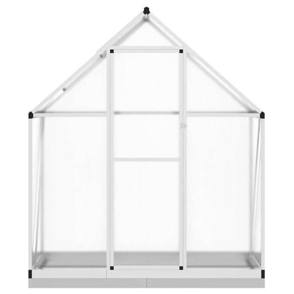 vidaXL Växthus med ram silver 169x58x202 cm aluminium