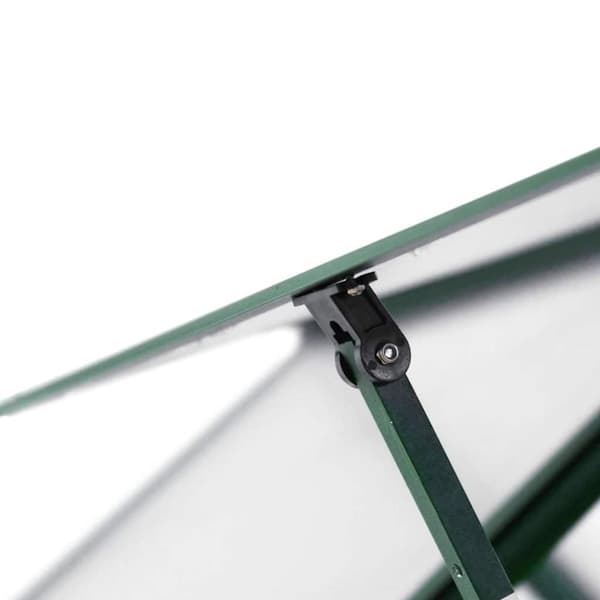 vidaXL drivhus med fundamentramme 224x169x202 cm aluminium grøn