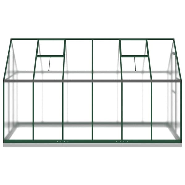 vidaXL Växthus med ram grön 334x169x202 cm aluminium