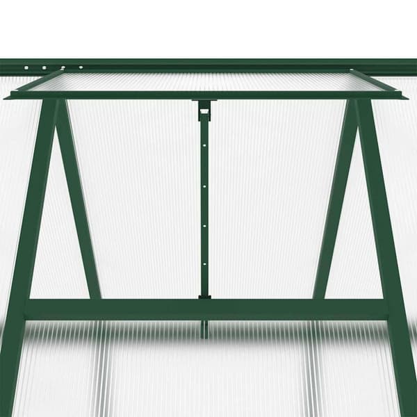 vidaXL Växthus med ram grön 224x169x195 cm aluminium