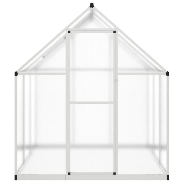 vidaXL Växthus med ram silver 169x169x195 cm aluminium