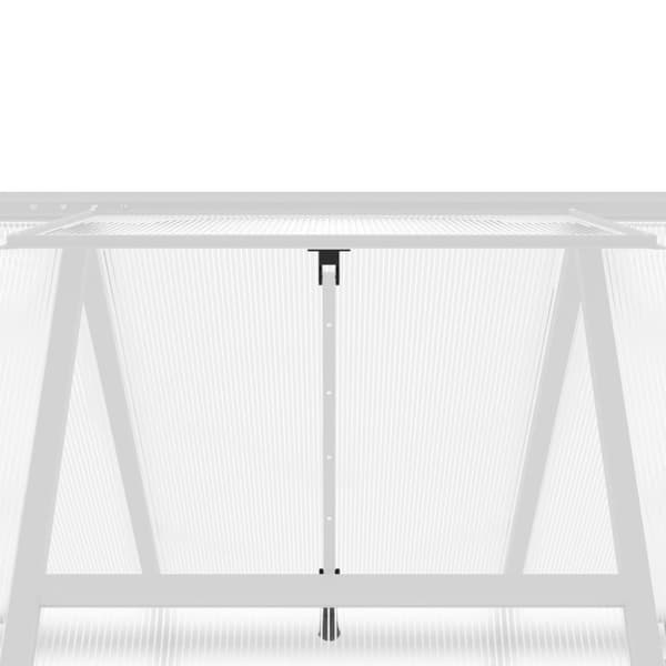 vidaXL Växthus med ram silver 169x169x195 cm aluminium