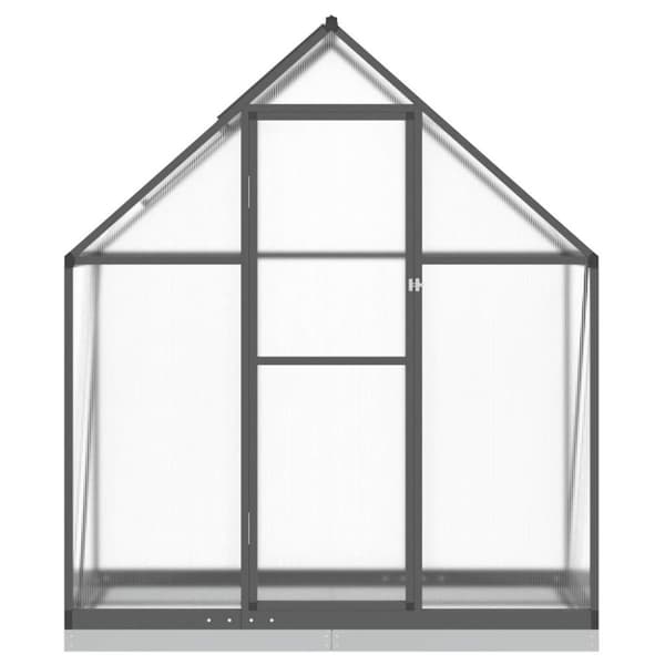 vidaXL Växthus med ram antracit 169x58x202 cm aluminium