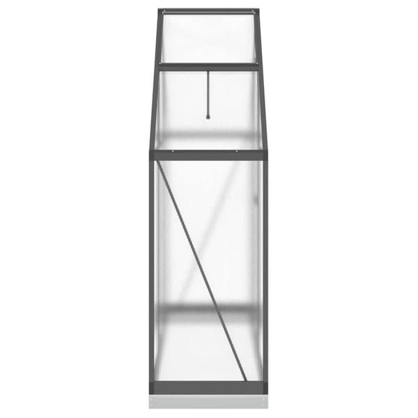 vidaXL Växthus med ram antracit 169x58x202 cm aluminium