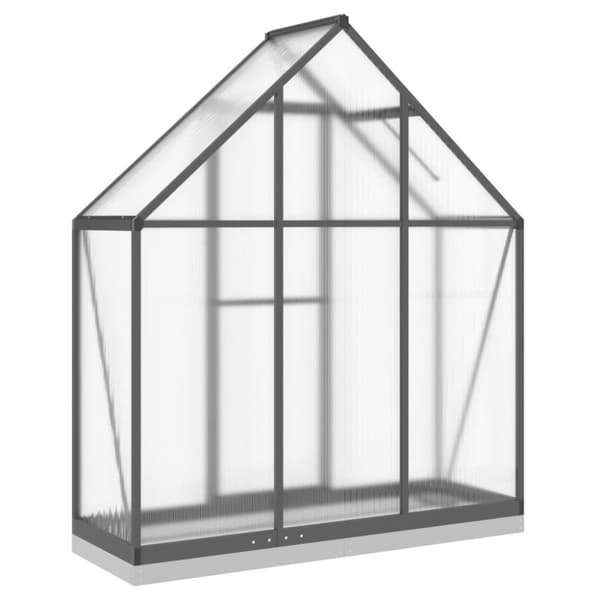 vidaXL Växthus med ram antracit 169x58x202 cm aluminium