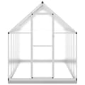 Pikkukuva 3 / 10: vidaXL Kasvihuone pohjarungolla hopea 334x169x202 cm alumiini