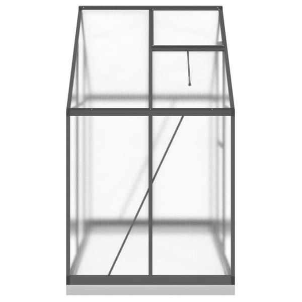 Växthus med ram antracit 169x114x202 cm aluminium