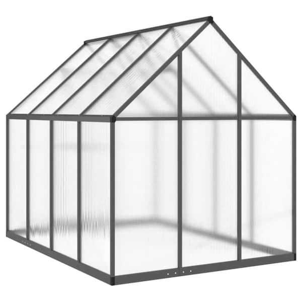 Växthus med ram antracit 224x169x195 cm aluminium