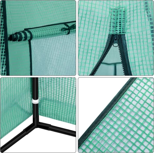 Rootz konisk drivhus - Planteskjul - Vinterhavehus - PE stof - 240cm x 200cm x 240cm