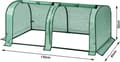 Miniatyrbild 4 av 9: Rootz Film Greenhouse - Plant Shelter - Tomat House - UV-resistent - 130cm x 60cm x 50cm - Året runt - Vit/Grön