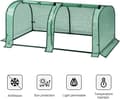 Miniatyrbild 6 av 9: Rootz Film Greenhouse - Plant Shelter - Tomat House - UV-resistent - 130cm x 60cm x 50cm - Året runt - Vit/Grön