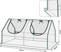 Pikkukuva 3 / 9: Rootz Foil Greenhouse - Puutarhasuoja - Mini Plant House - Teräsrunko - Vedenpitävä kalvo - 120cm x 60cm x 60cm