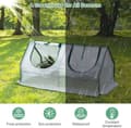 Pikkukuva 5 / 9: Rootz Foil Greenhouse - Puutarhasuoja - Mini Plant House - Teräsrunko - Vedenpitävä kalvo - 120cm x 60cm x 60cm